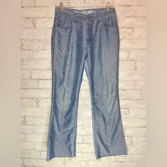 Zana Di Denim - VTG Y2K Zana Di Jeans Distressed Hem BootCut Wide Leg